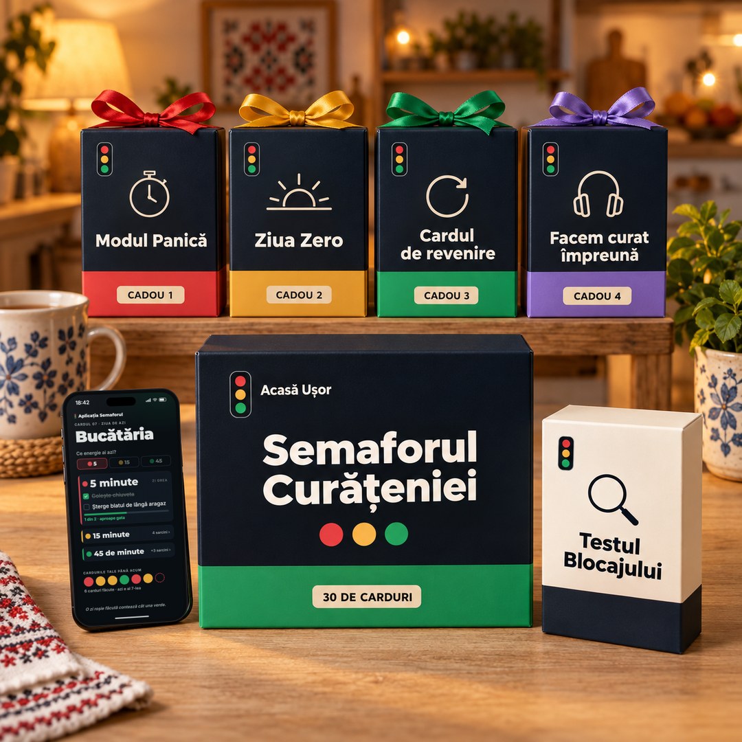 Semaforul Curățeniei: planificatorul și cele 3 cadouri